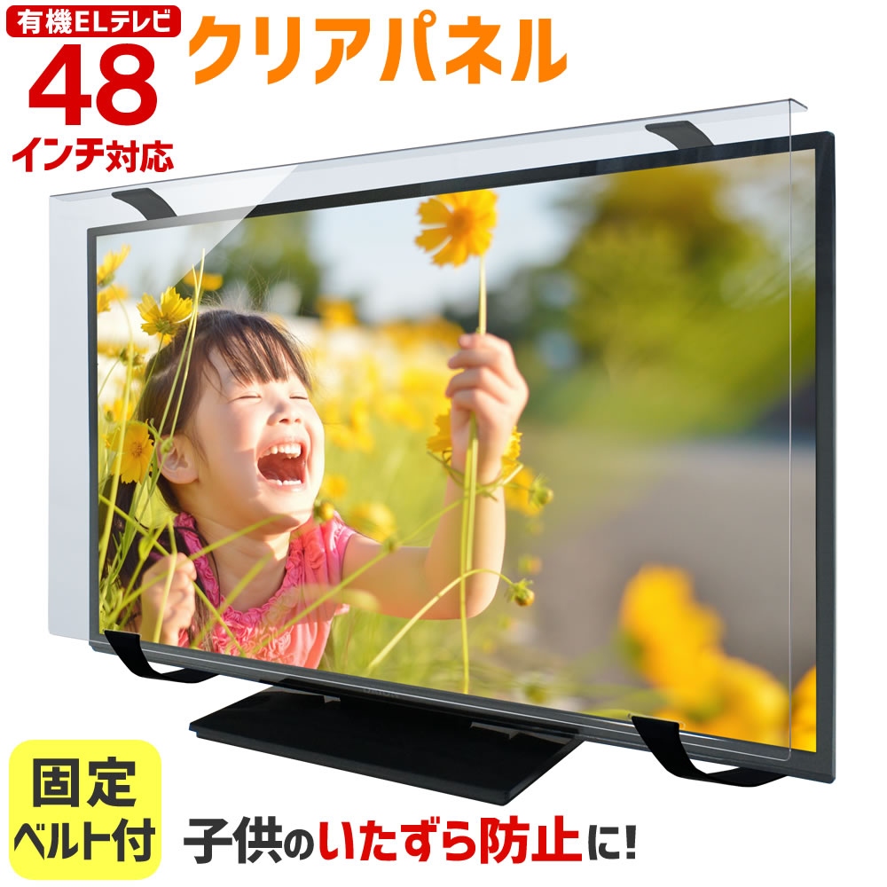 テレビ保護パネル 48インチ テレビカバー アクリル 液晶TV保護パネル