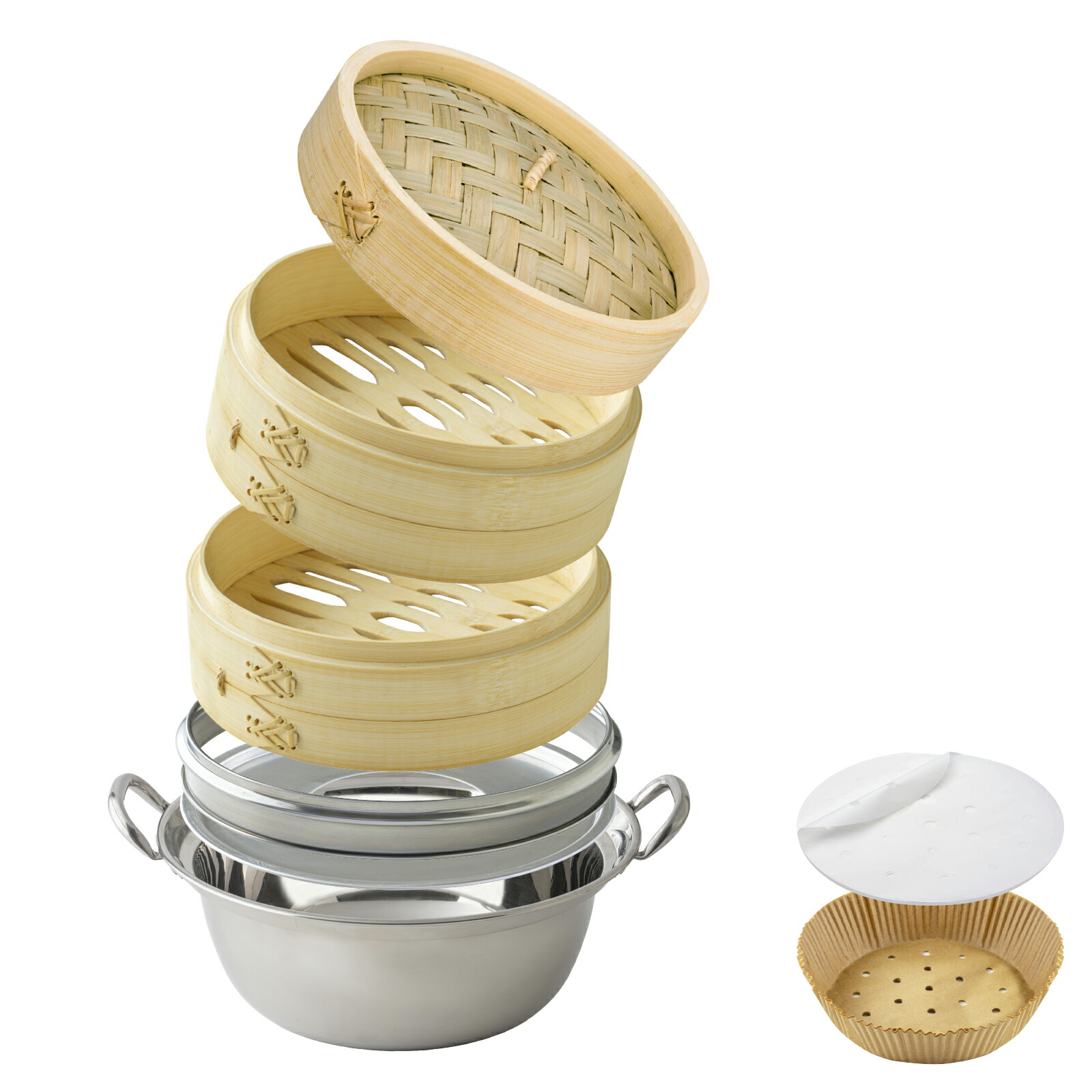 楽天市場】【レビュー特典付】【直火・IH対応】蒸気の強さUP！ 竹蒸篭