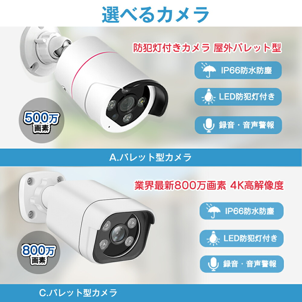 楽天市場】☆限定15％OFFクーポン！☆【防犯カメラ4台セット】 500