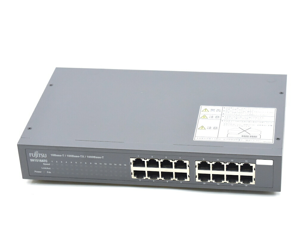 楽天市場】富士通 SH1516ATC 16ポート1000BASE-T搭載L2スイッチング