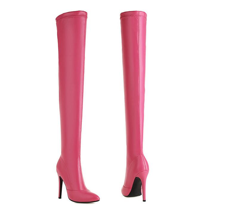 楽天市場】レディースブーツ ロングブーツ ニーハイブーツ ストレット