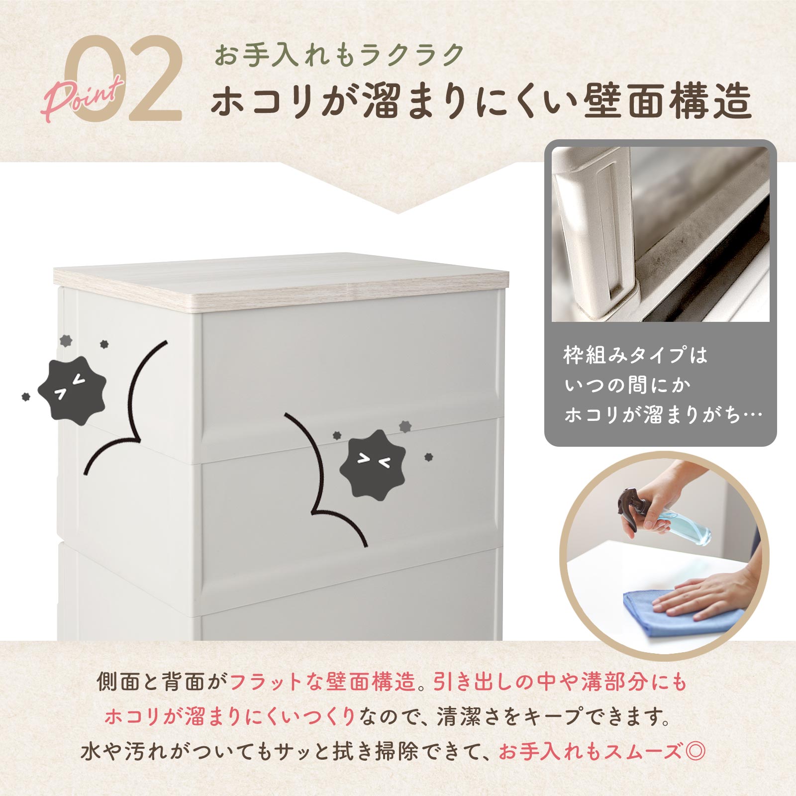 楽天市場】fits チェスト 衣装ケース ホコリが入りにくい 収納ケース