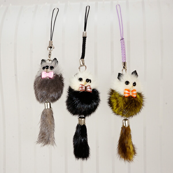 楽天市場】【タイムセール】贅沢！ ふわふわ ミンク ストラップ