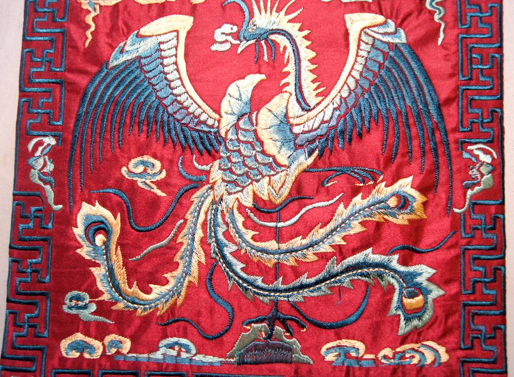 楽天市場】中華 刺繍 マット鳳凰 模様 新柄 色柄3 : 天宝堂