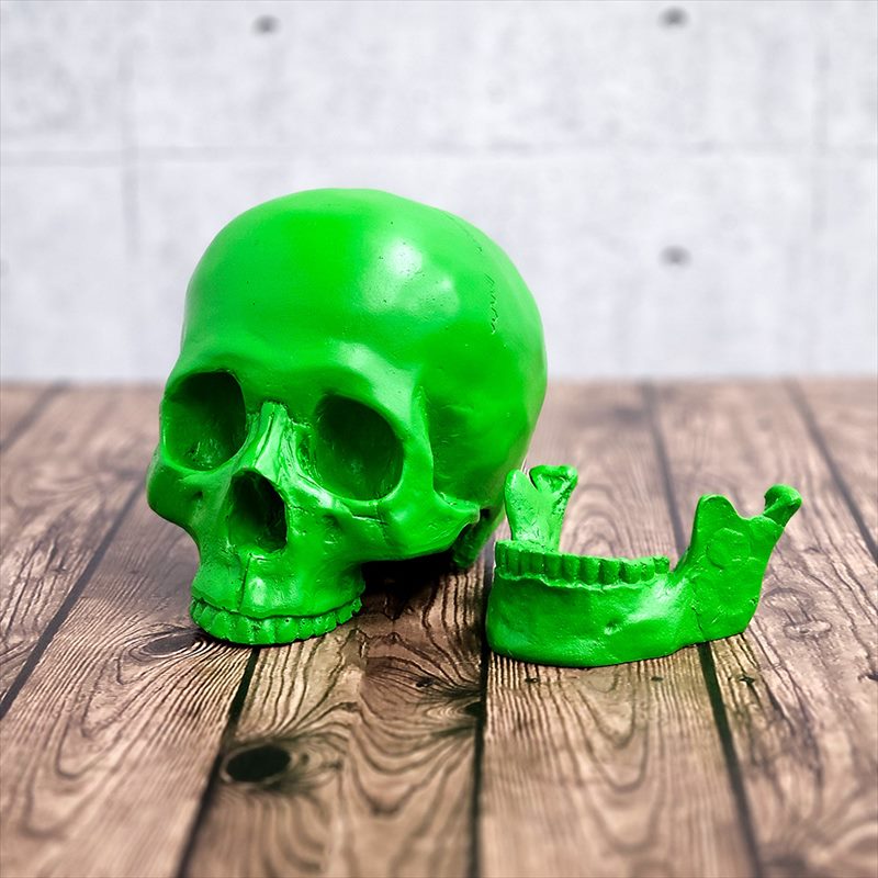 楽天市場】ガイコツ 置物 ドクロ 置物 スカル オブジェ スカルヘッド
