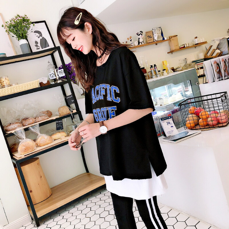 楽天市場】つけ裾 スリットレイヤードTシャツ 付け裾 レイヤード