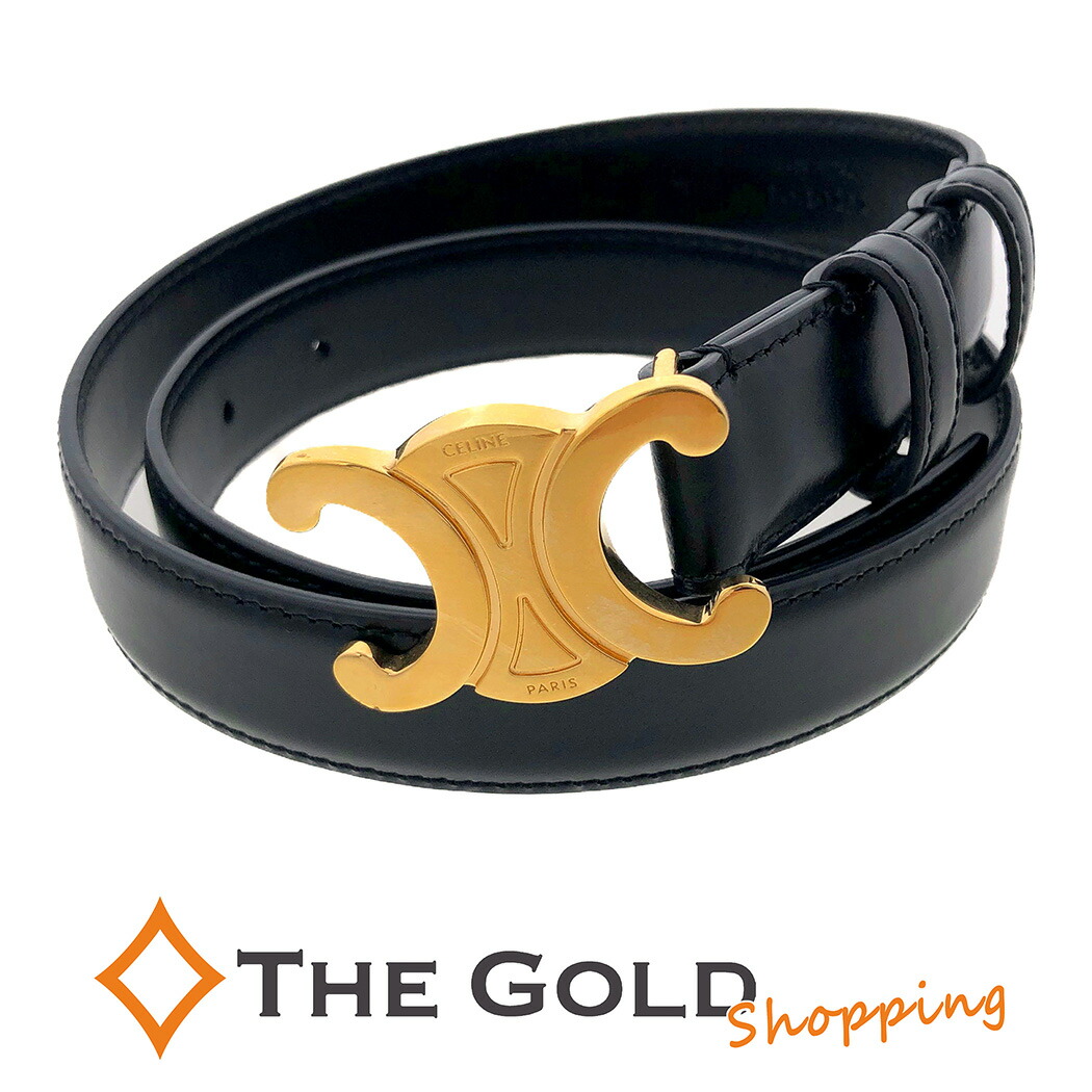 楽天市場】セリーヌ トリオンフ ベルト 70cm F-NE-1252 スムースカーフ