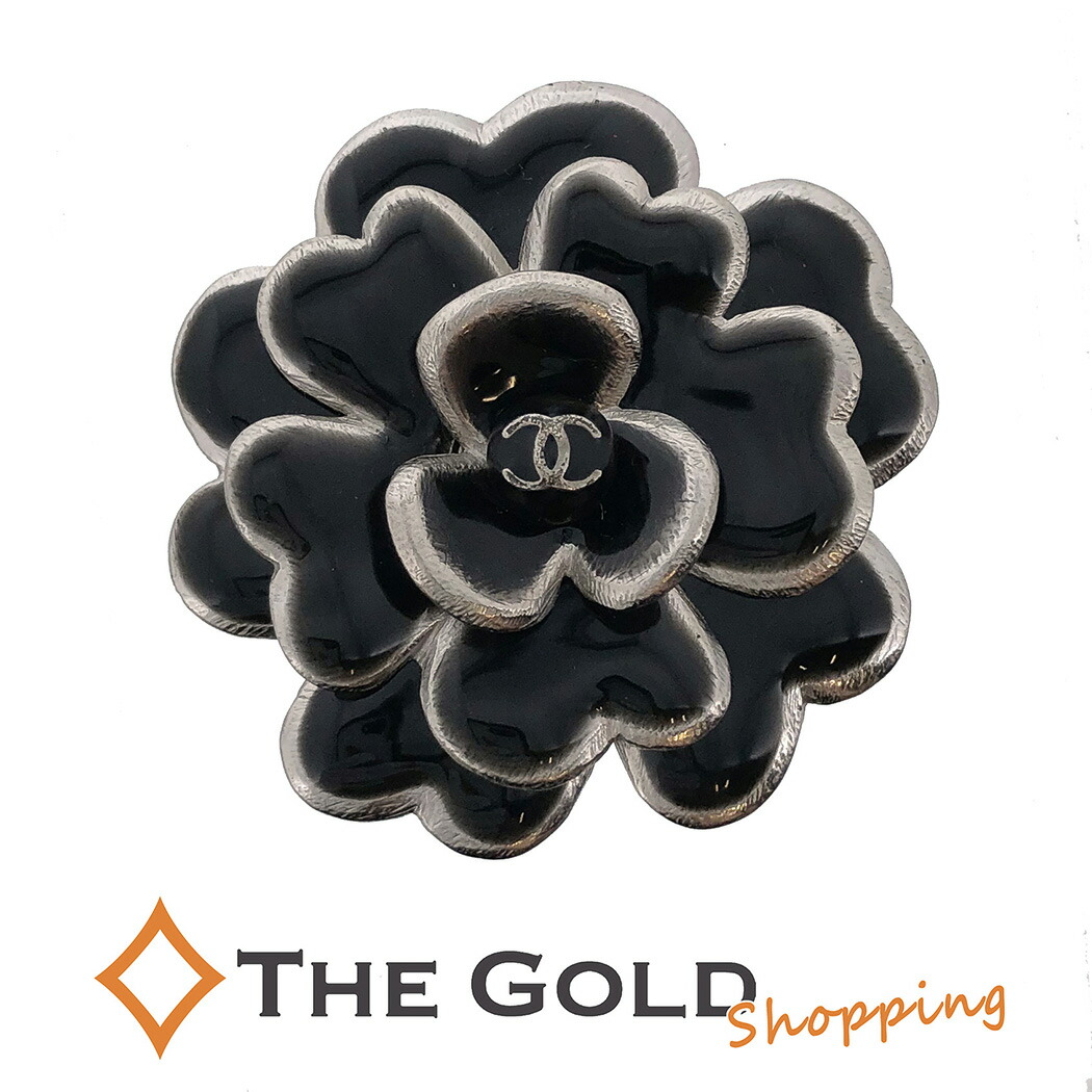楽天市場】CHANEL□カメリアブローチ ココマーク フラワー ブラック