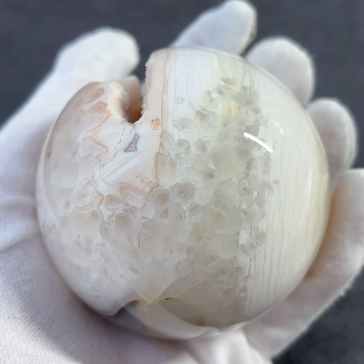 楽天市場】天然石 レア! 希少 ピンク ジオード アゲート メノウ