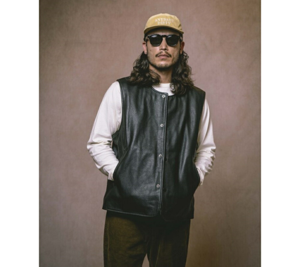 楽天市場】AT-DIRTY JERKIN LEATHER VEST アットダーティー レザー