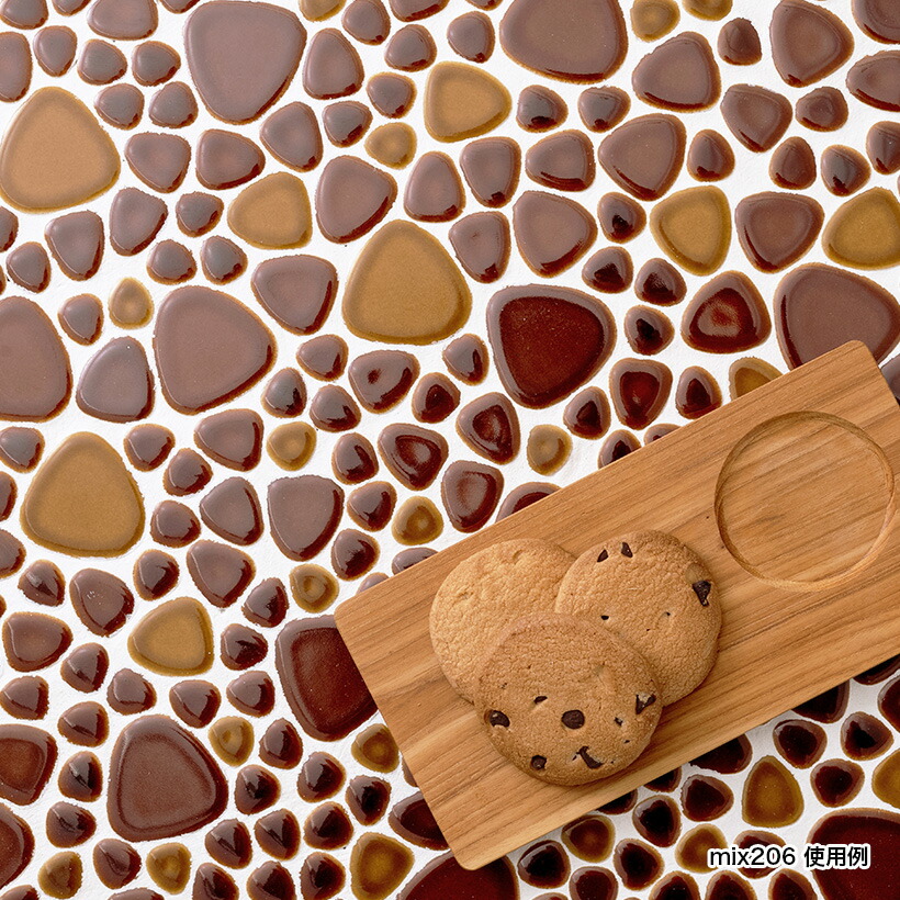 楽天市場】モザイクタイル シート 昭和 レトロ 玉石 丸 乱形 ミックス