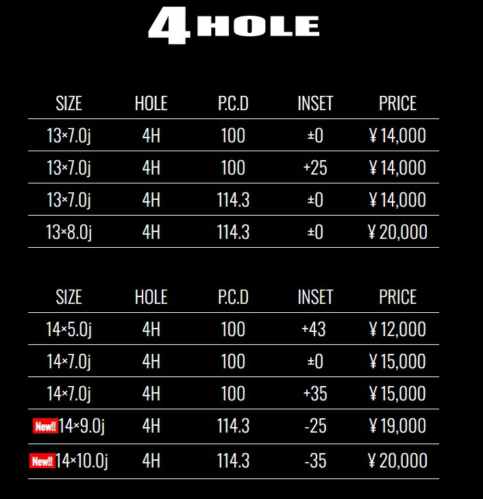 楽天市場】【取り寄せ品】 送料無料 ホイールのみ 4本セット ESB TC01