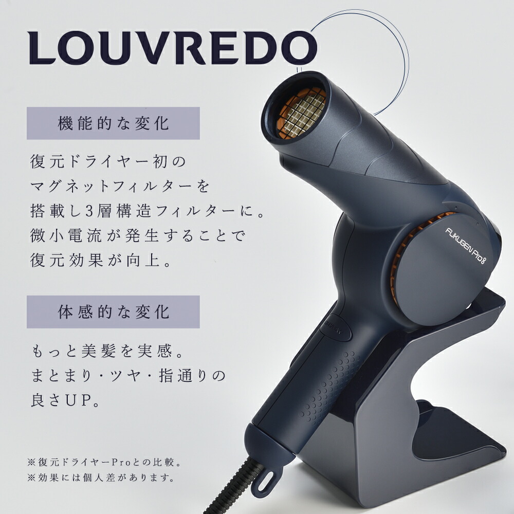 楽天市場】正規代理店 復元 ドライヤー Pro8 ルーヴルドー LJ-365DR8