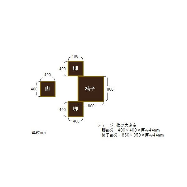 楽天市場】グランドピアノ 防音 防振ステージ GP脚3か所+椅子 東京防音
