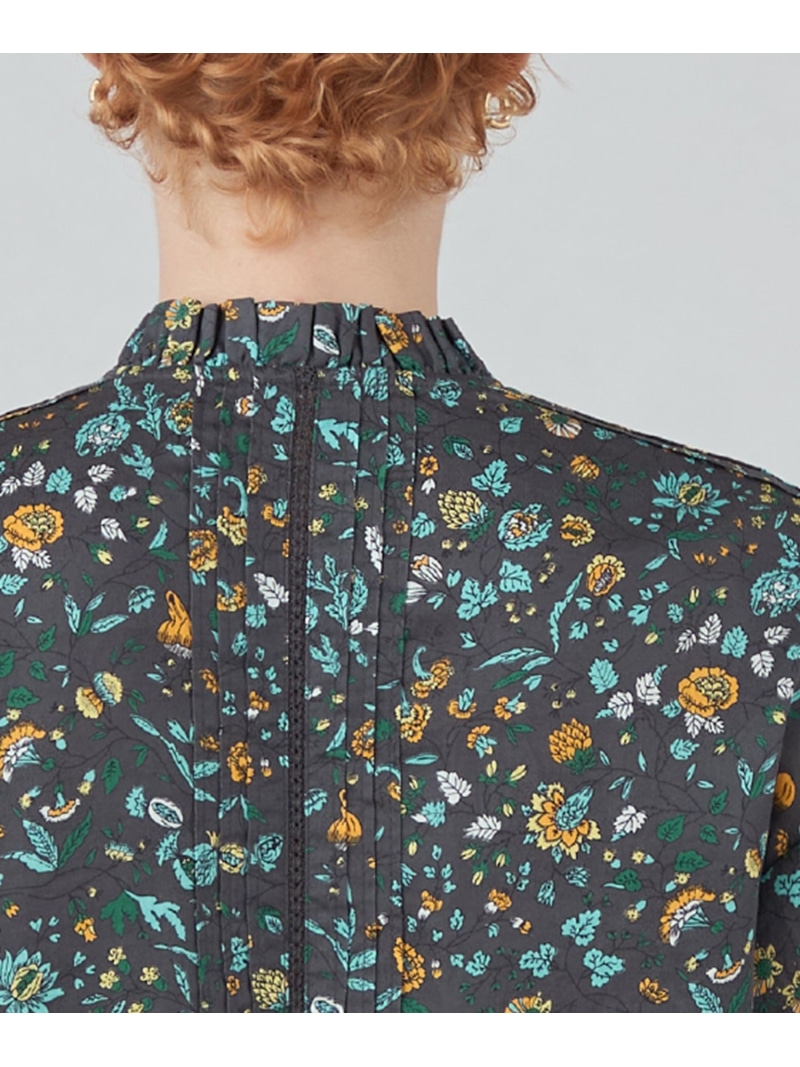 楽天市場】【SALE／50%OFF】コットンプリント フロントフリルブラウス