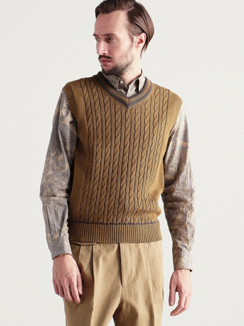 楽天市場】【SALE／50%OFF】オーガニックコットン チルデンベスト NAVY