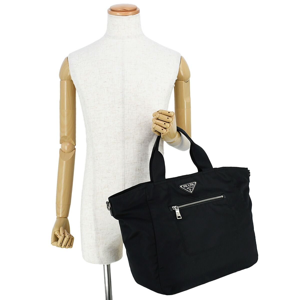 楽天市場】プラダ PRADA トライングルロゴ トートバッグ ハンドバッグ