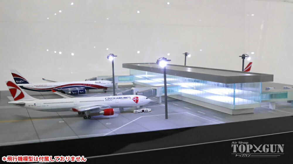 1/500 空港ジオラマ 最大5機駐機可能 フル電飾 フルスクラッチ 引取