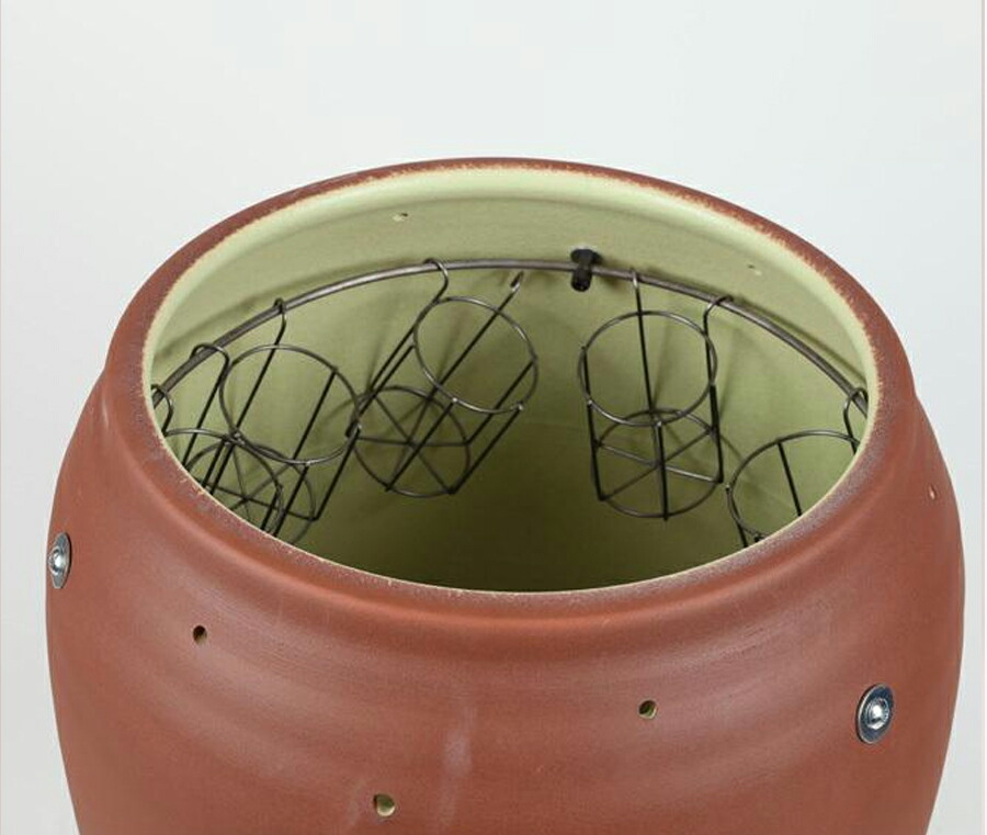 楽天市場】《国産》《送料込》焼き芋壺＋専用台付セット プロ仕様 壺