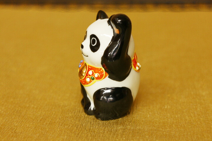 楽天市場】九谷焼 2号招猫 パンダ 左＜置物 縁起物 招き猫 人気 ギフト