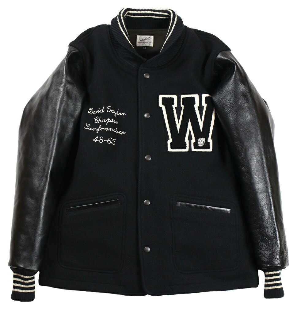 楽天市場】WESTRIDE [-WR AWARD JKT- BLK size.34,36,38,40,42,44