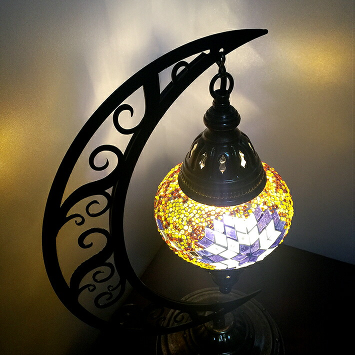 楽天市場】トルコモザイクランプムーンスタンドM トルコ ランプ ベッド