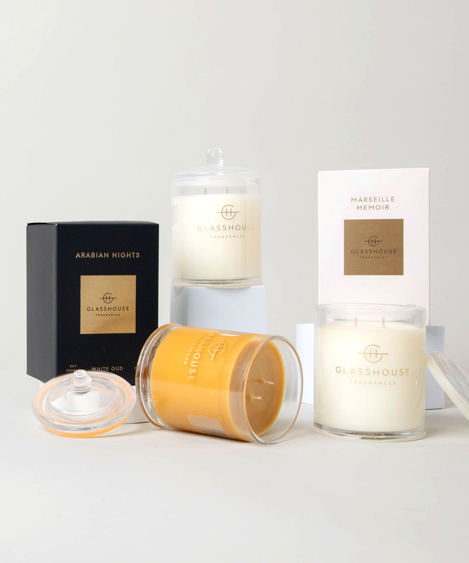 楽天市場】グラスハウス GLASSHOUSE アロマキャンドル Soy Candle 380g