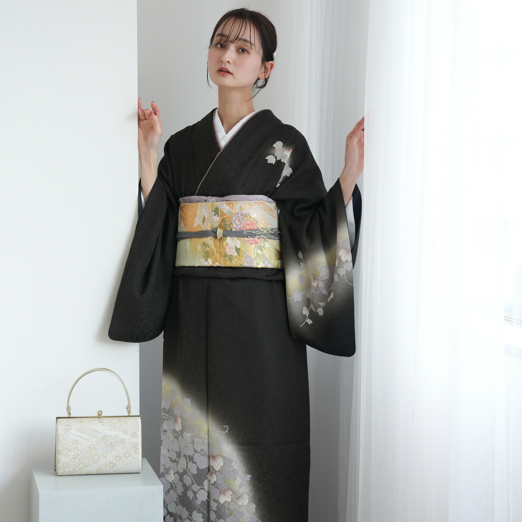 訪問着フルセット正絹付け下げ着物