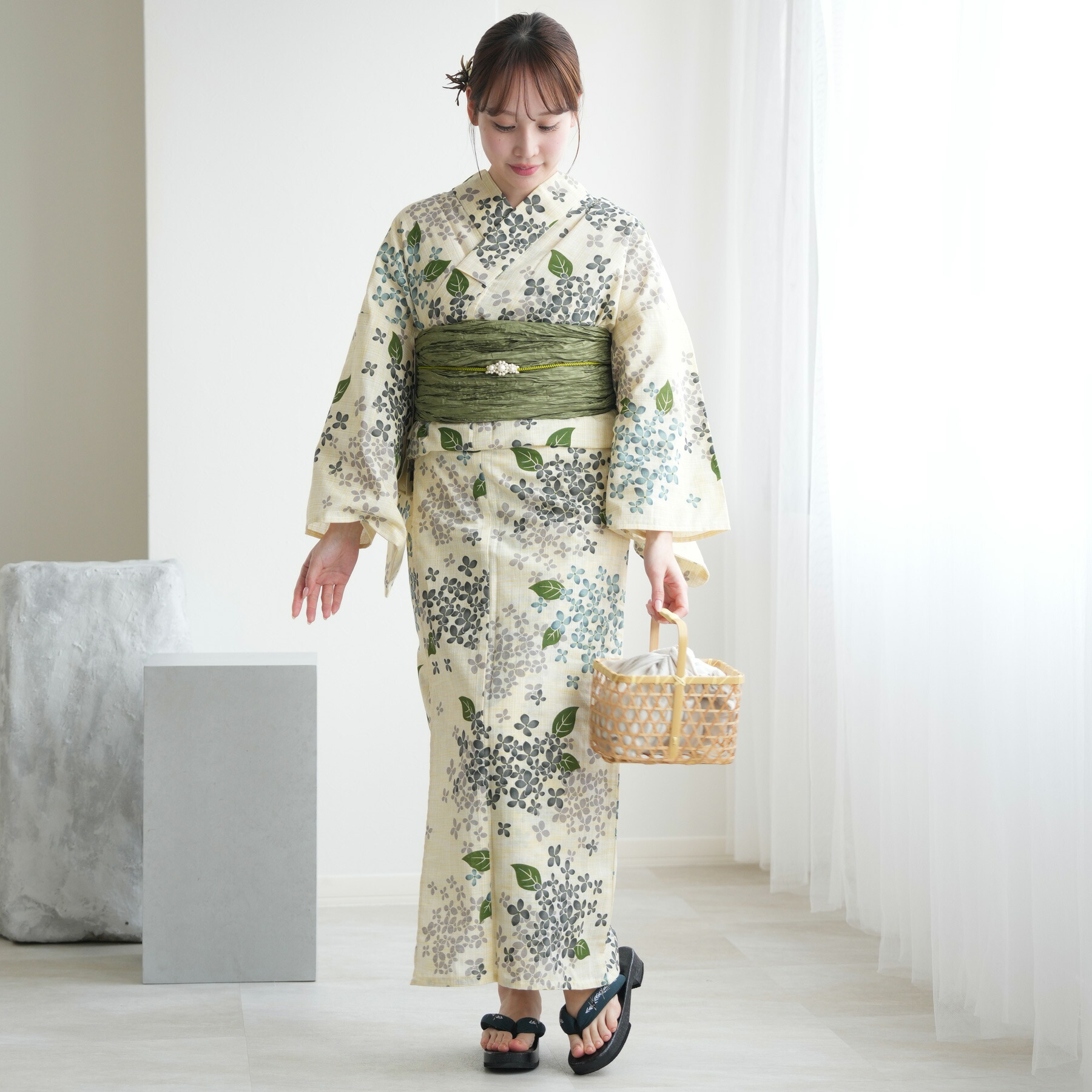 楽天市場】【30％OFF】【utatane 綿麻 高級変わり織 浴衣3点セット 先