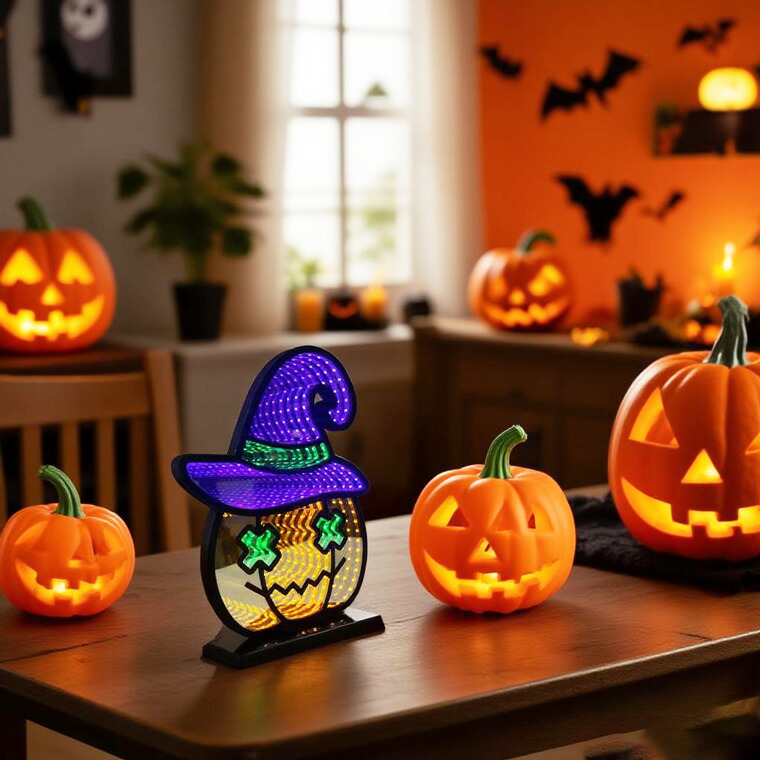 楽天市場】ハロウィン LED 無限 ミラーライト (インフィニティミラー