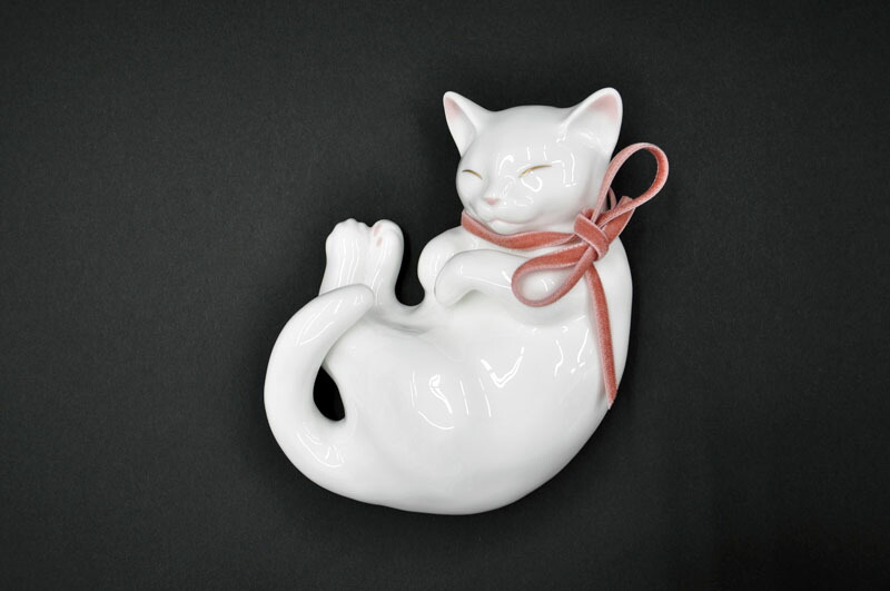 楽天市場】ノリタケ 〜Noritake〜置物「猫」(うたたね) [招き猫