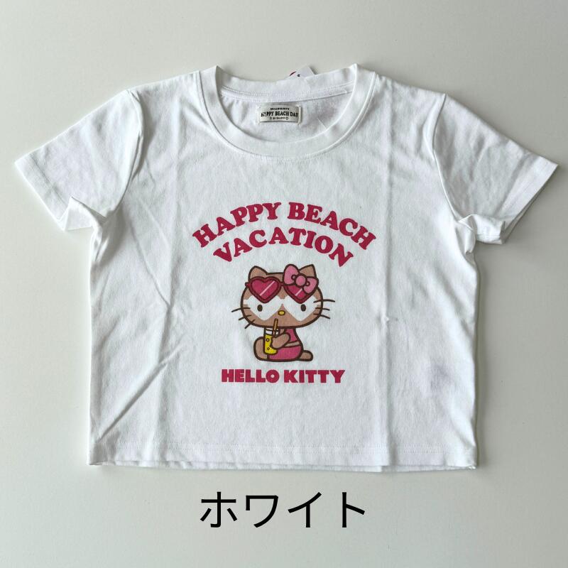 楽天市場】HELLOW KITTY ハローキティ クロップドTシャツHAPPY BEACH
