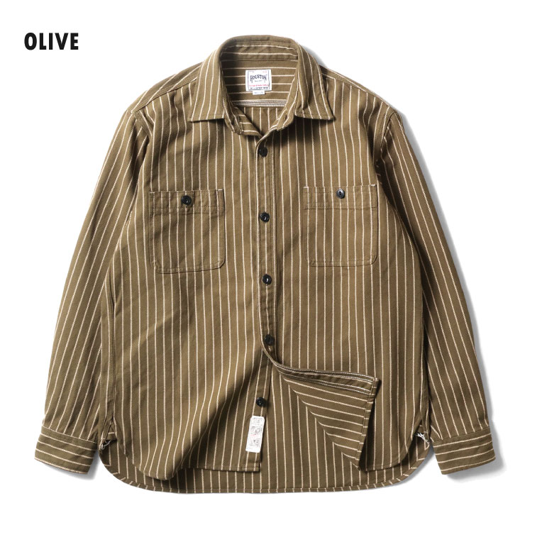 楽天市場】HOUSTON / ヒューストン 41255 STRIPE VIYELLA SHIRT