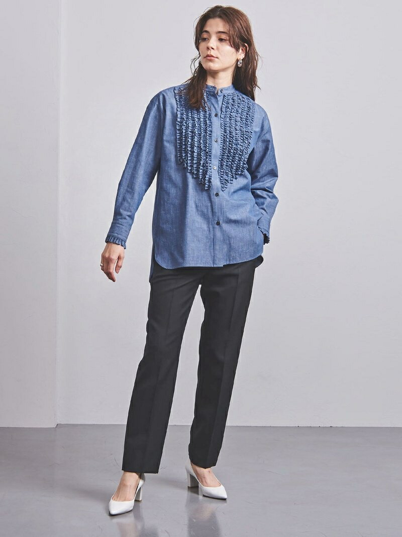 楽天市場】UGCS フリル スタンドカラー シャツ 4 UNITED ARROWS