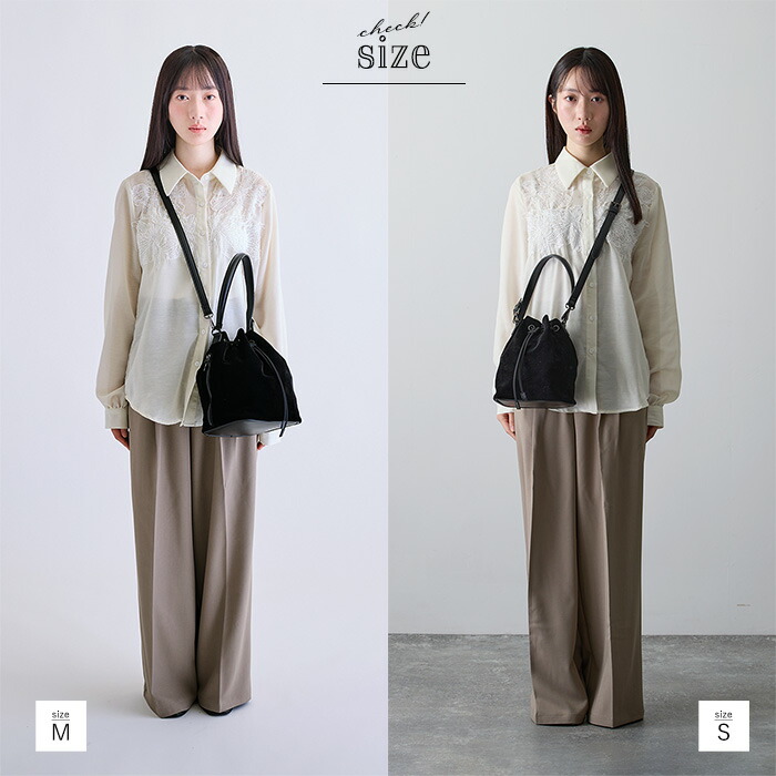 楽天市場】巾着バッグ ベロア 巾着 ショルダー M ショルダーバッグ 斜