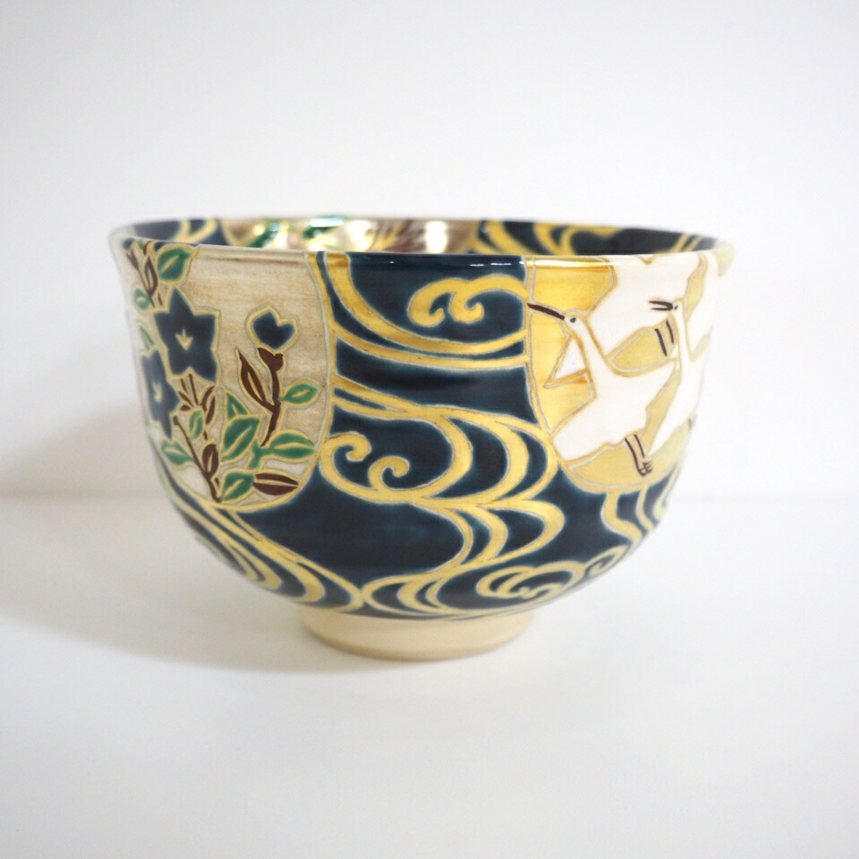 楽天市場】【六月の特売品】水無月窯 藤谷芳哉作 団扇に流水 茶碗 抹茶