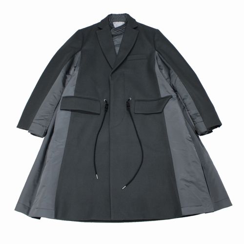 楽天市場】sacai サカイ 23AW Wool Melton Coat ウール メルトン