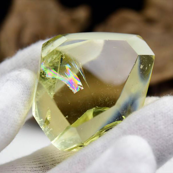 シトリン 高品質 スフィア 4.1㎝ レインボーシトリン シトリン 高品質