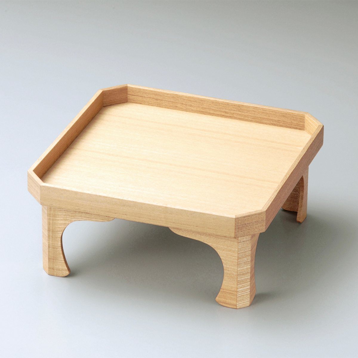 楽天市場】10％割引 スーパーセール 白木塗タモ四つ足膳 宮内庁御用達