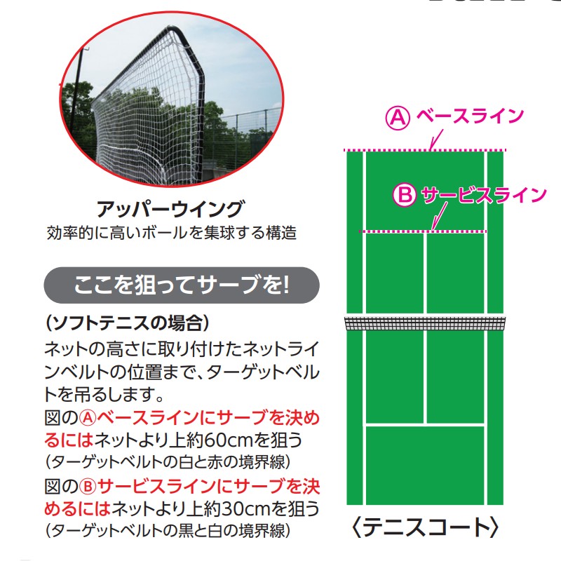 楽天市場】テニス テニス用アッパーウィングネット TX20-01 運動 練習