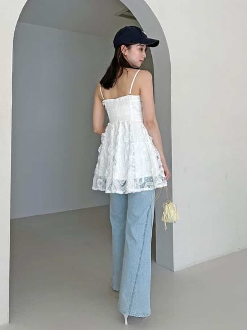 楽天市場】【SALE／50%OFF】チュールペプラムブラウス SNIDEL