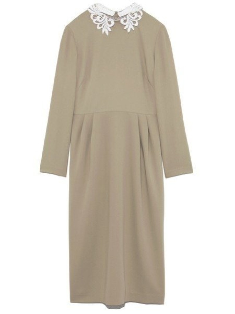 楽天市場】【SALE／40%OFF】レース衿タックタイトワンピース CELFORD