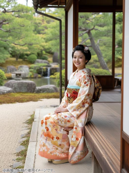楽天市場】藤井寛 手描友禅 御所車 丹後ちりめん 振袖 仕立て付き f