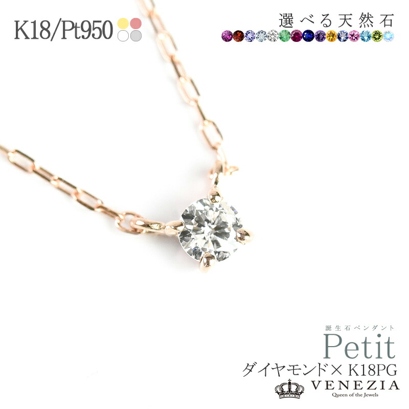 楽天市場】【即日発送対応（休業日を除く）】誕生石 ネックレス プチ