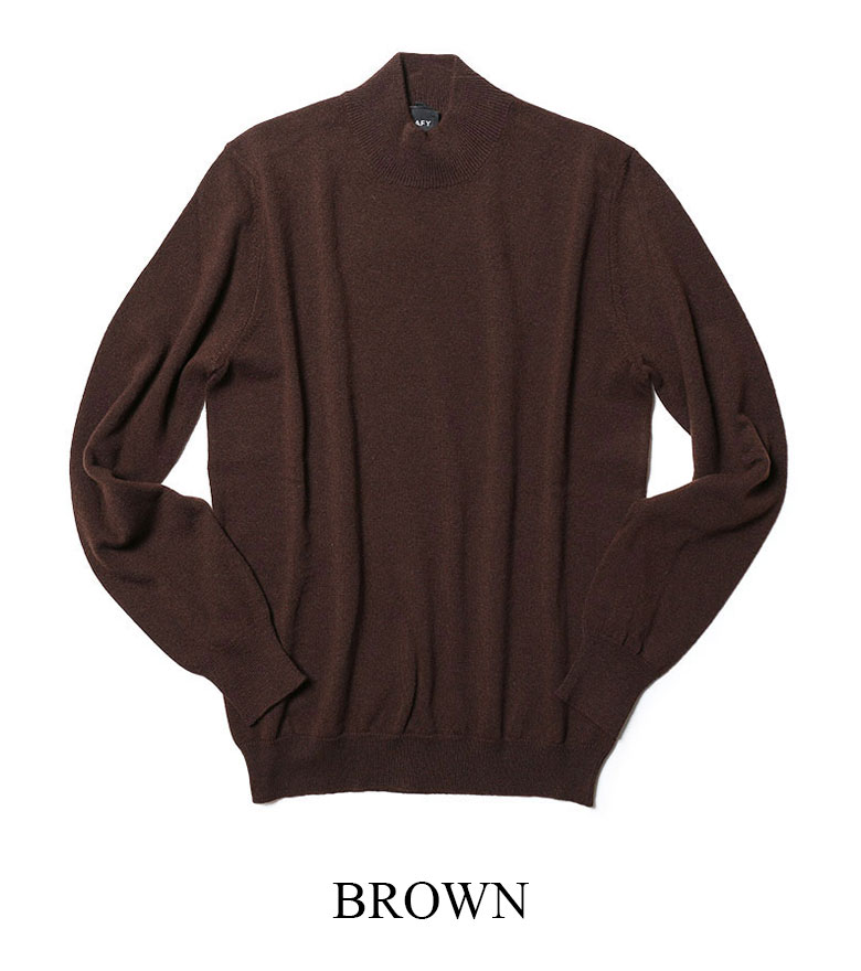 楽天市場】バフィー ニット モックネック ハイゲージ 14ゲージ メリノ