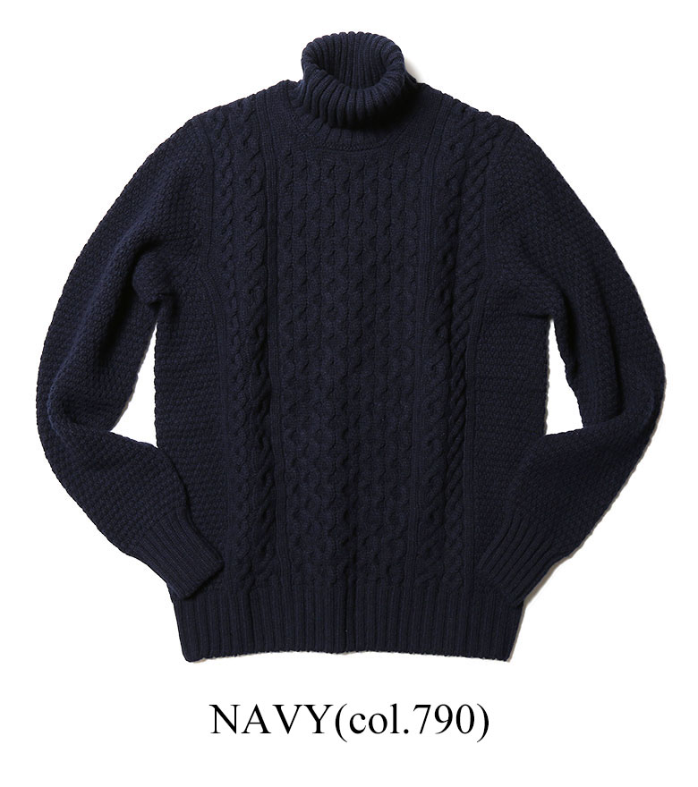 楽天市場】【50%OFF!】ドルモア ニット ケーブル編み タートルネック