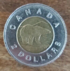 楽天市場】1996年カナダ2ドル硬貨 エリザベス2世女王とホッキョクグマ
