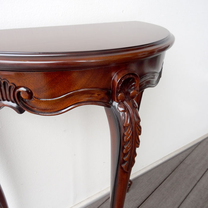 楽天市場】コンソール クラシック 花台 電話台 マホガニー コンソール