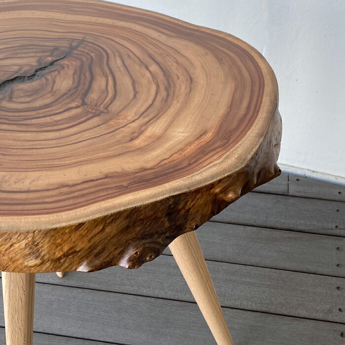 楽天市場】サイドテーブル コーヒーテーブル 一枚板 輪切り 赤楠 楠