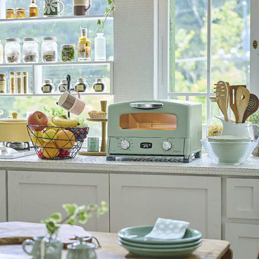 楽天市場】アラジン 4枚焼きグラファイトグリル＆トースター グリーン